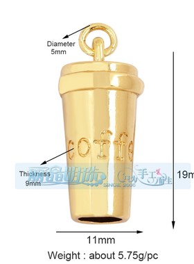 饰品吊坠丽晶明珠纯铜