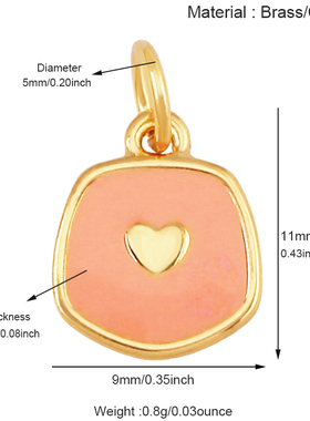 R28 新款 欧美流行 纯铜 滴油 彩色 Love 爱心 玫瑰 项链吊坠