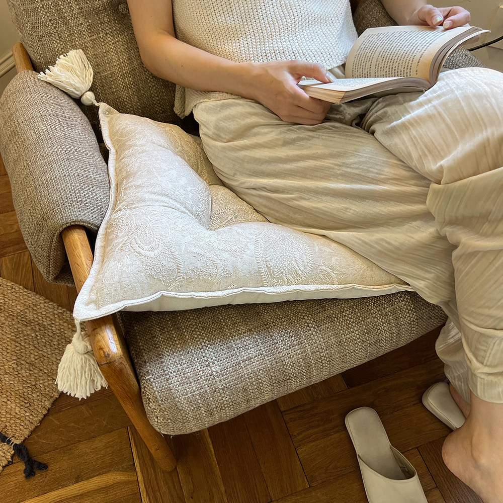 福笙中古风流苏坐垫民宿酒店沙发椅垫办公室久坐屁垫子蒲垫咖啡馆,淘宝优惠券,粉丝福利购,淘宝优惠卷