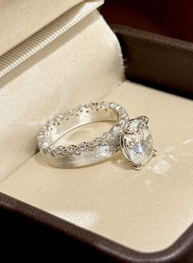 XBK钻指意大利钻戒S925工克拉蛋