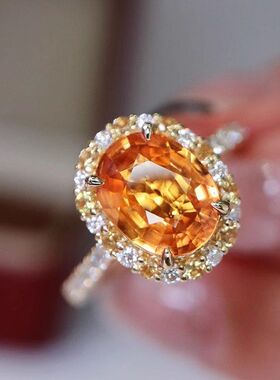 女戒指轻奢彩宝通体麋鹿个性日常