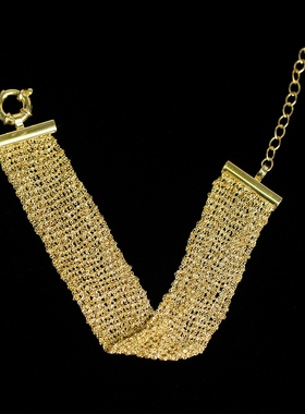 玮禧 意大利S925银十字织纹轻奢围巾手链女闺蜜礼物