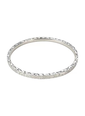 足银9999碎碎冰银手镯闭口实心新款爆闪碎冰冰碎银子纯银镯子