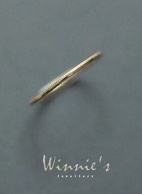 纯银戒指925极金戴镀基础款叠wis