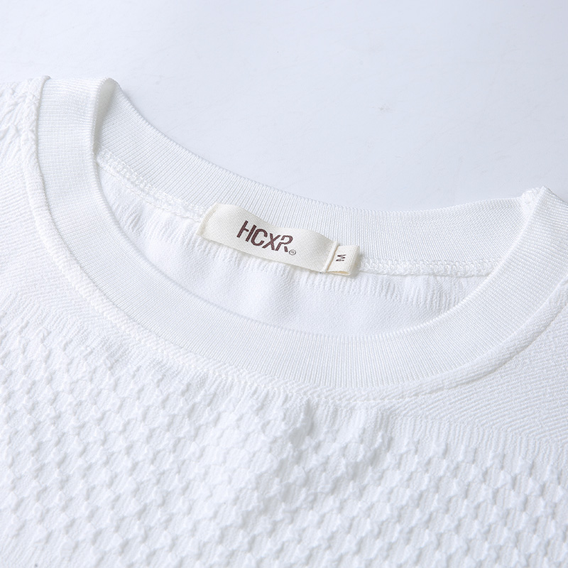 韩潮袭人圆领刺绣短袖白色蕾丝t恤 韩潮袭人蕾丝衫/雪纺衫