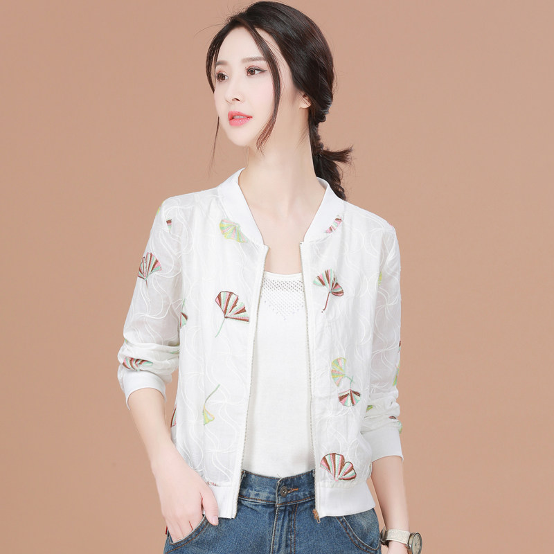 立领短外套女绣花宽松 韩潮袭人短外套