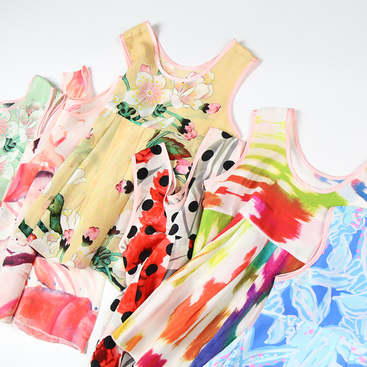 儿童连衣裙女夏宝宝真丝背心裙童装桑蚕丝裙子