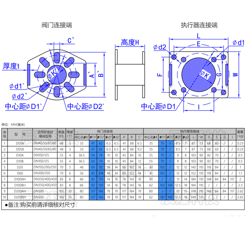 电动蝶阀碳钢支架 执行器连接支架 法兰蝶阀支架 DN40气缸配件