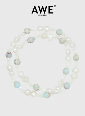 AWE王橹杰同款寿山石珍珠手链女