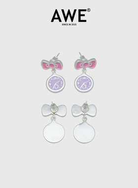 重回童年 可爱蝴蝶节项链 耳钉