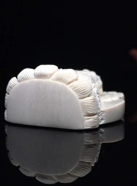 天然猛犸象牙不动明王设计款吊坠