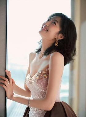 冬至孙千陆嫣同款爱心项链