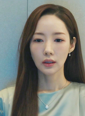 敏英韩雪雅同款水滴项链