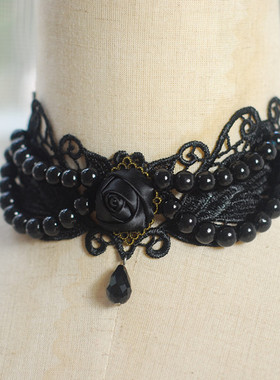 唯美宫廷洛丽塔新娘蕾丝项链