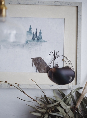 作家器上新金工可爱风星月摆件