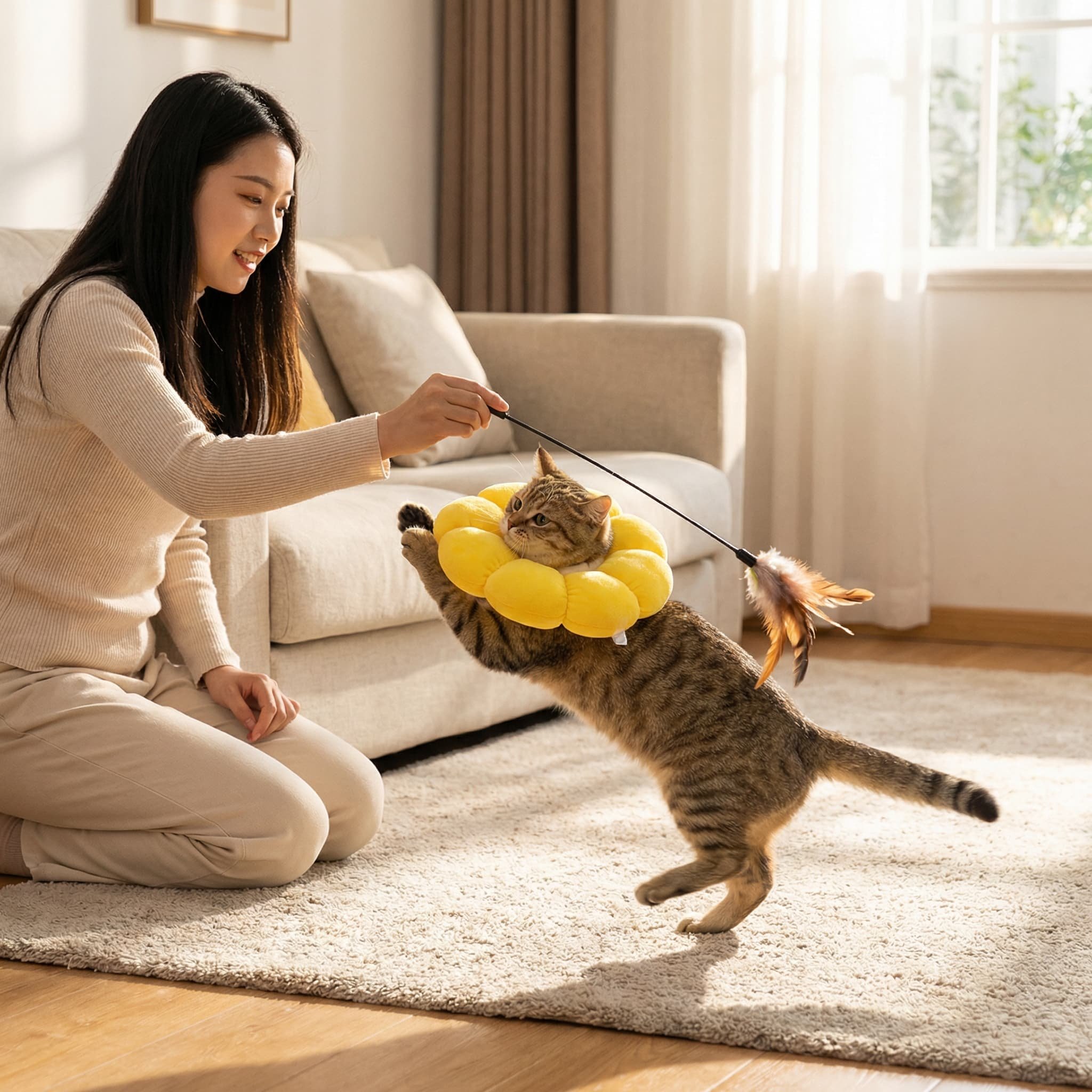 伊丽莎白项圈防抓挠防咬猫咪绝育猫项圈宠物用品可调节伊丽莎白圈,淘宝优惠券,粉丝福利购,淘宝优惠卷