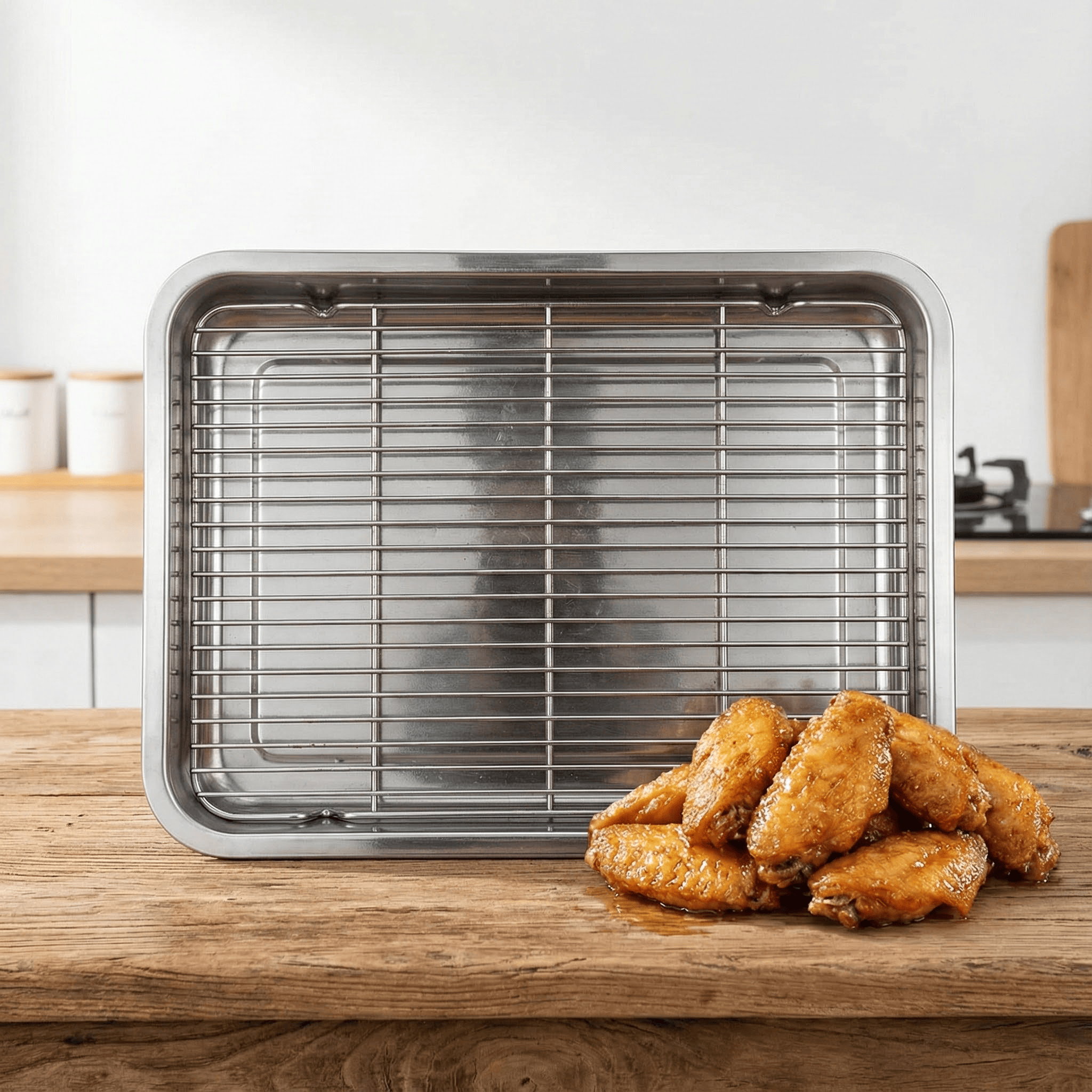 不锈钢长方形控油网架滤油托盘滤水漏油盘子商用油炸过滤网格盆,淘宝优惠券,粉丝福利购,淘宝优惠卷