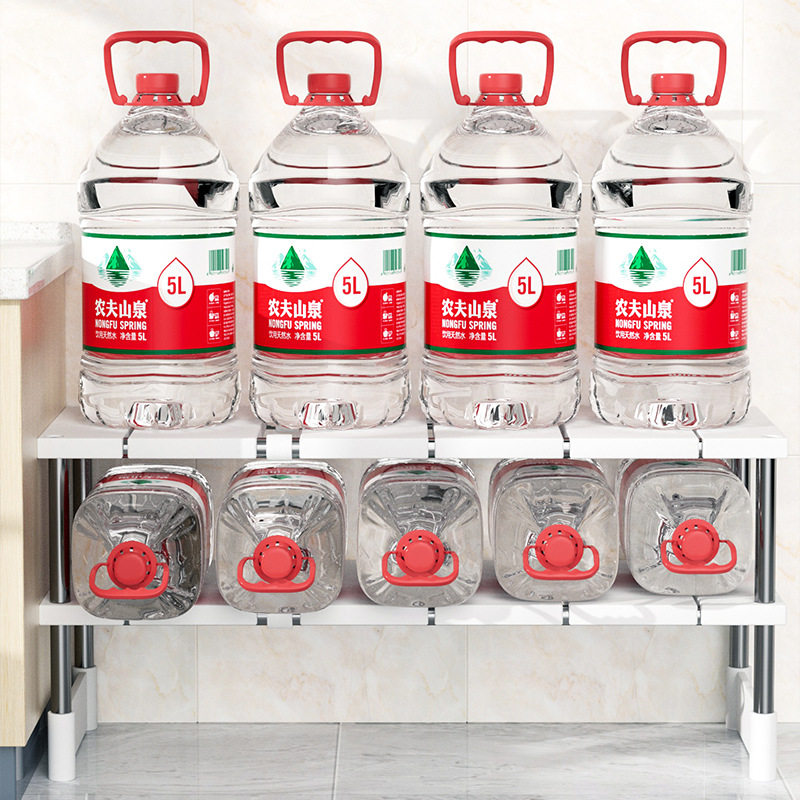 厨房可伸缩下水槽置物架橱柜内分层架厨柜储物多功能锅架收纳架子,淘宝优惠券,粉丝福利购,淘宝优惠卷