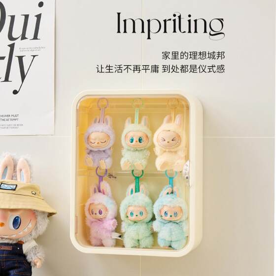 Vinyl doll display rack wall hanging doll accessories storage