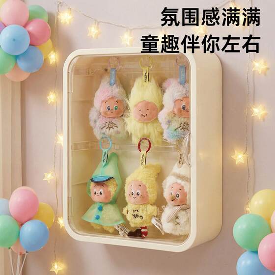 Vinyl doll display rack wall hanging doll accessories storage