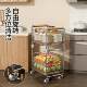 Kitchen rack multifunctional floor trolley for home use
