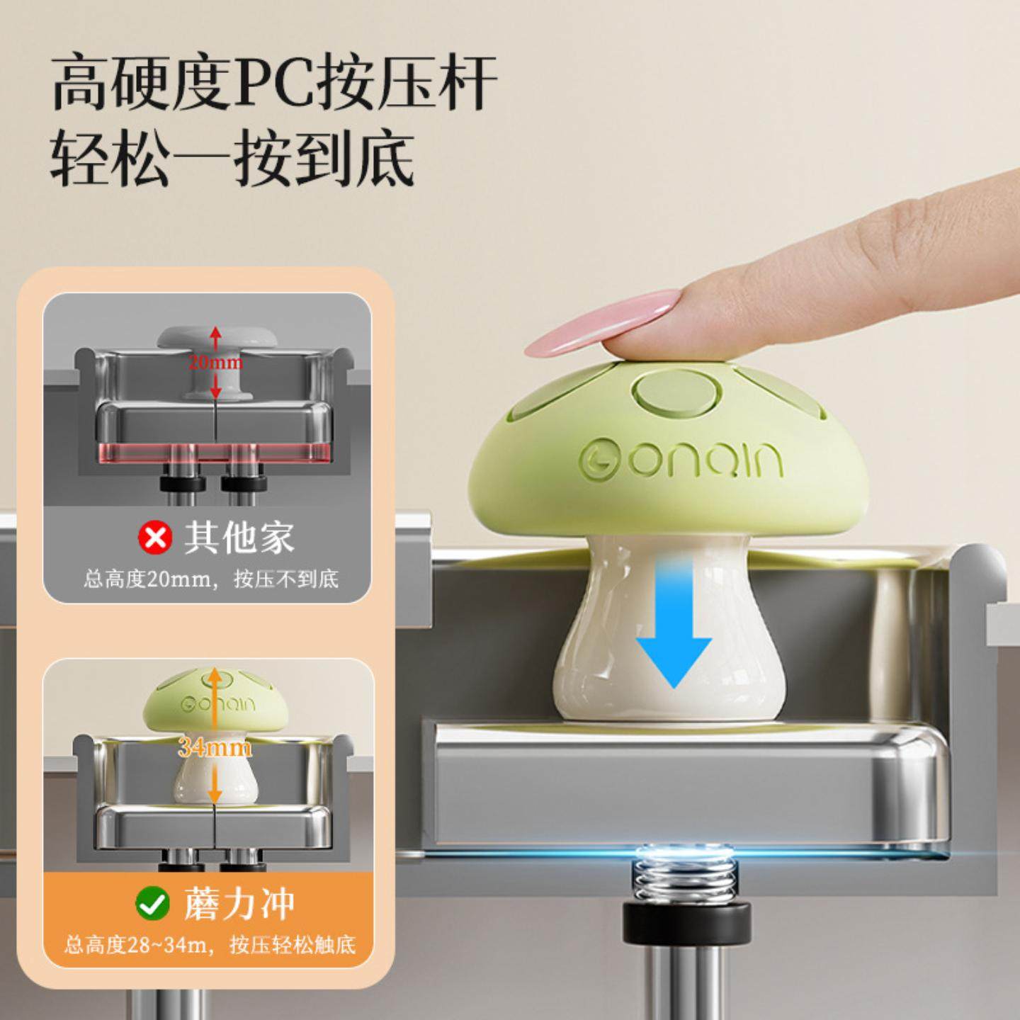 马桶按压器按钮美甲专用卫生间水箱开关按键厕所可爱冲水按压配件,淘宝优惠券,粉丝福利购,淘宝优惠卷