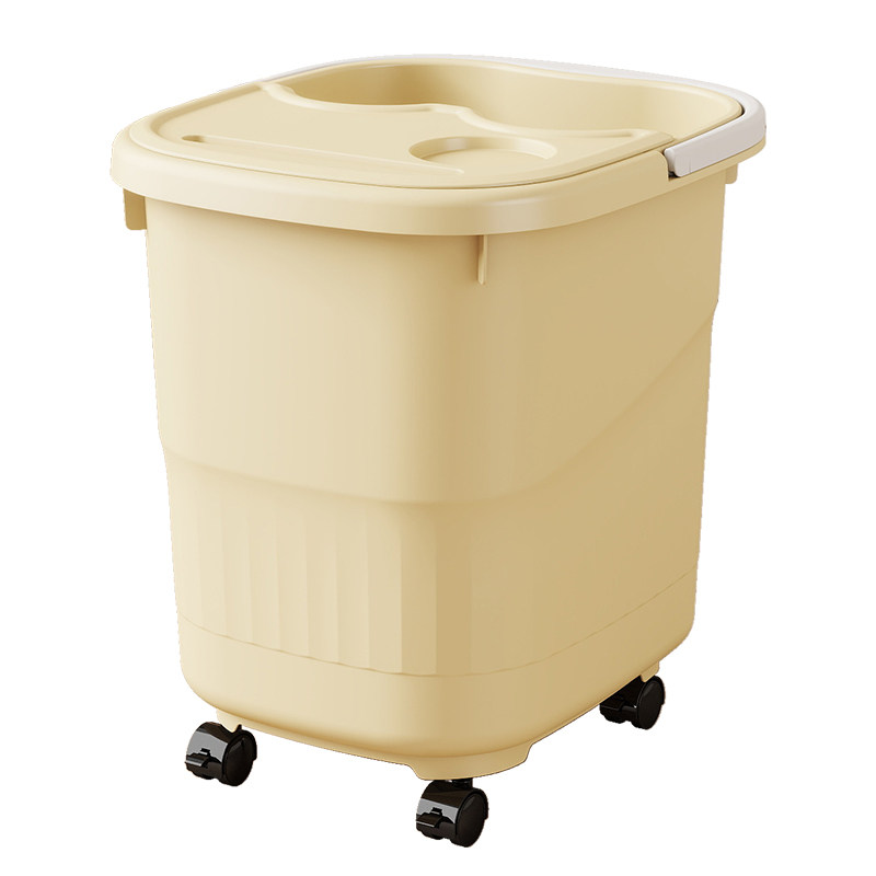 泡脚桶家用过小腿按摩桶冬天足浴保温深桶加高宿舍塑料滚轮洗脚盆,淘宝优惠券,粉丝福利购,淘宝优惠卷