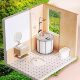 Plastic bathtub foldable bathtub