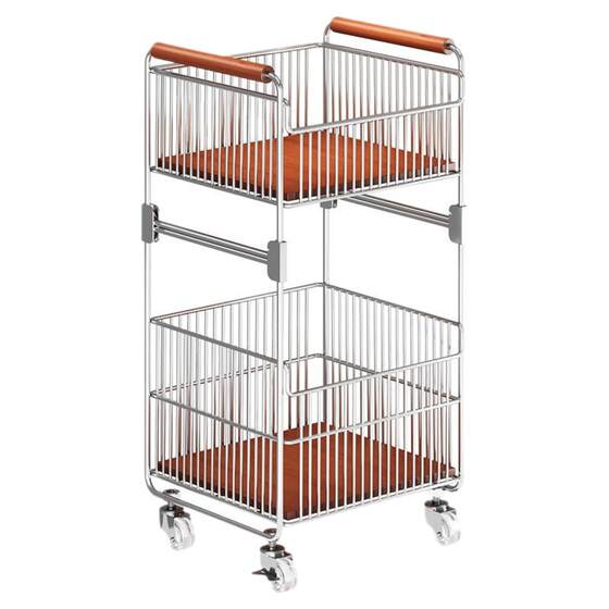 Kitchen rack multifunctional floor trolley for home use