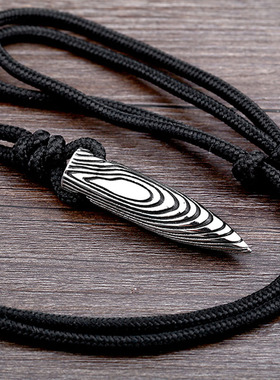 战狼子弹项链男潮个性简约钛钢弹头男士吊坠嘻哈潮男军旅饰品百搭