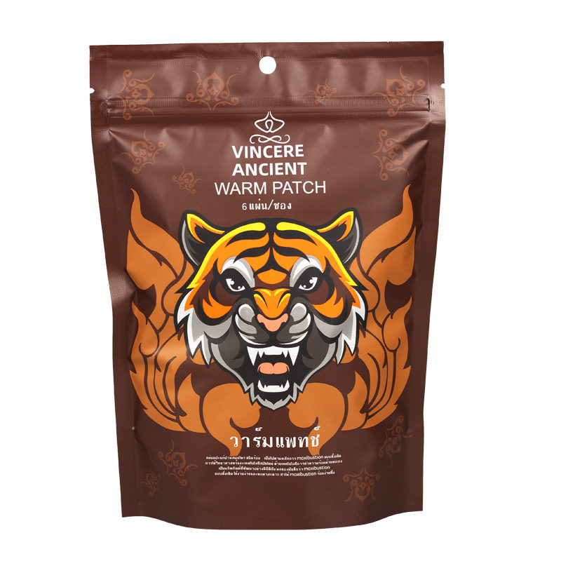 泰国进口胜利牌VINCERE老虎贴发热贴颈椎贴6片/包舒缓 - 图2