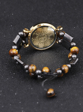 负离子手链光波石墨烯远红外磁石不绣钢手环手镯弹性微元素磁铁钢