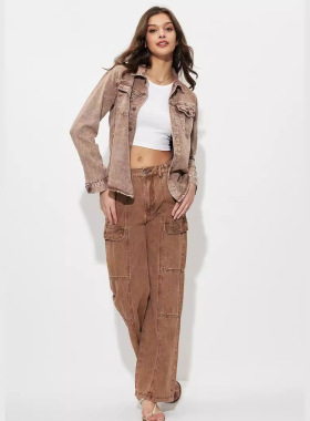 29-yt199# Women's Ins Fashionable mmuting Loose And Versatil