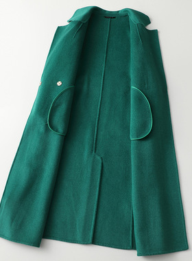2026 Double-sided Cashmere at Women's Long Slim Fit High-end