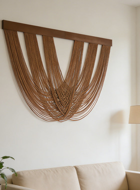 Home Wooden Decorative Tapestry Living Room Wall Hanging Han