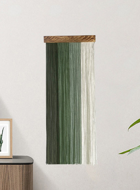 Wood Board Tassel Tapestry tton Woven Handmade Style Decorat