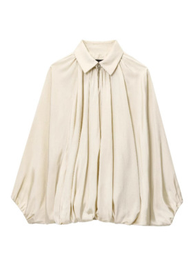 Za2026 Ready Stock Women's Casual Fashion Puffy Bomber Jacke