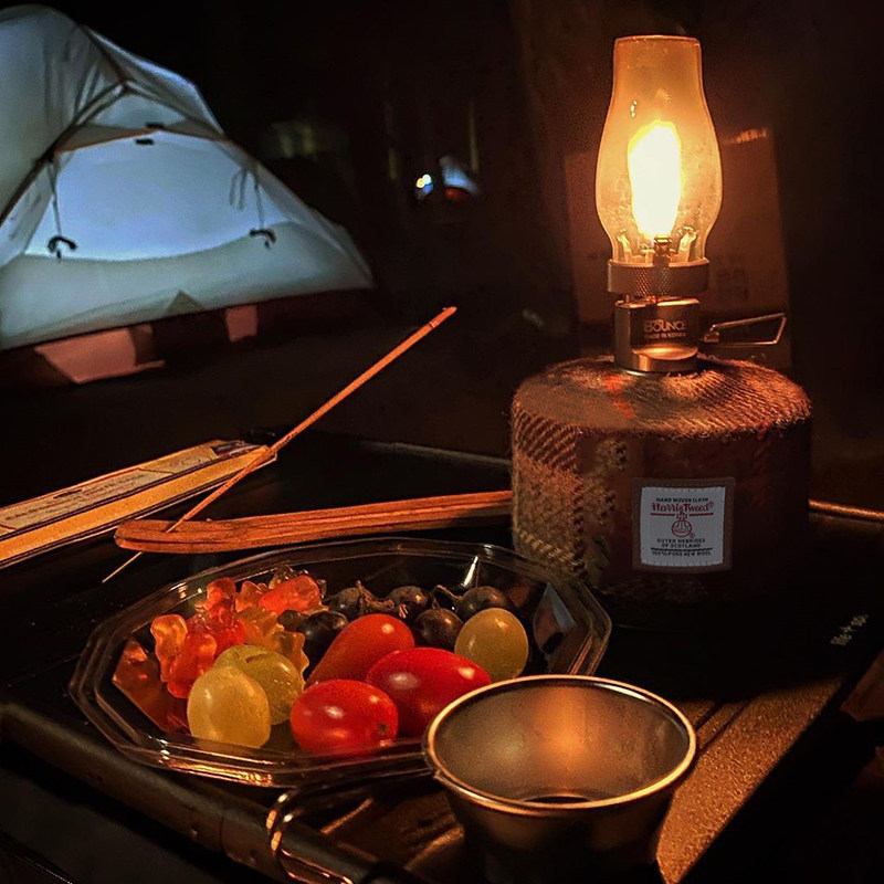 harris tweed户外露营粗花呢卡式炉气罐套复古扁气罐保护套氛围套,淘宝优惠券,粉丝福利购,淘宝优惠卷