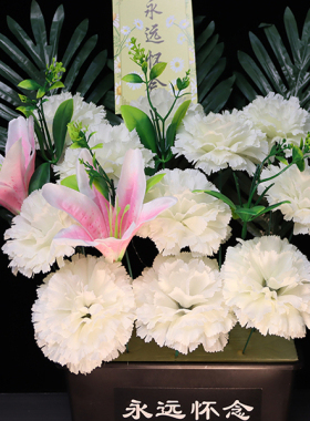 祭祀花清明花祭祀假花墓碑装饰花清明节仿真花花束扫墓手捧花批发