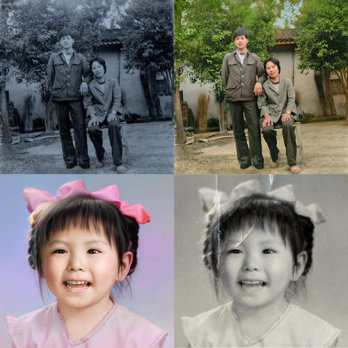 破损坏老旧小图照片精细修复补模糊翻新上色彩放大图高清晰度处理 - 图2