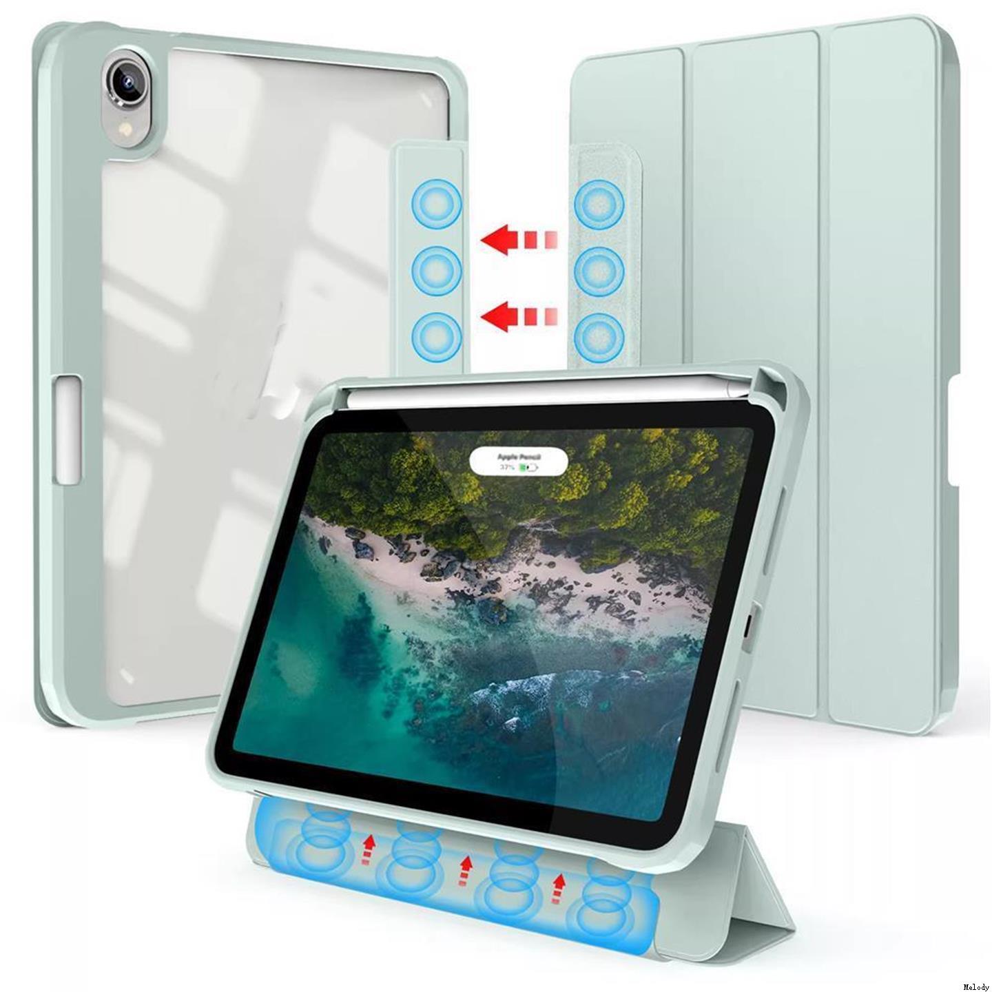 适用iPad Pro 11 12.9 Air4/5 pro 10.5 ipad 10.2 9.7 ipad 10gen Detachable Magnetic Case磁吸拆分保护壳 - 图2