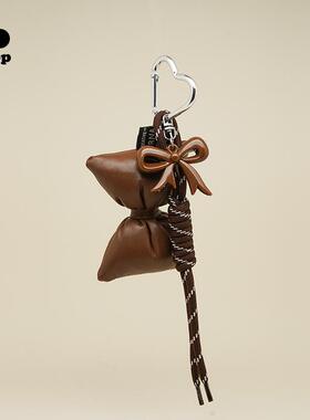充棉皮革蝴蝶结甜美潮款钥匙扣