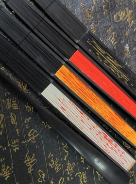 手书纯手绘法扇五雷五路财折扇家居饰品手书工艺扇摆放