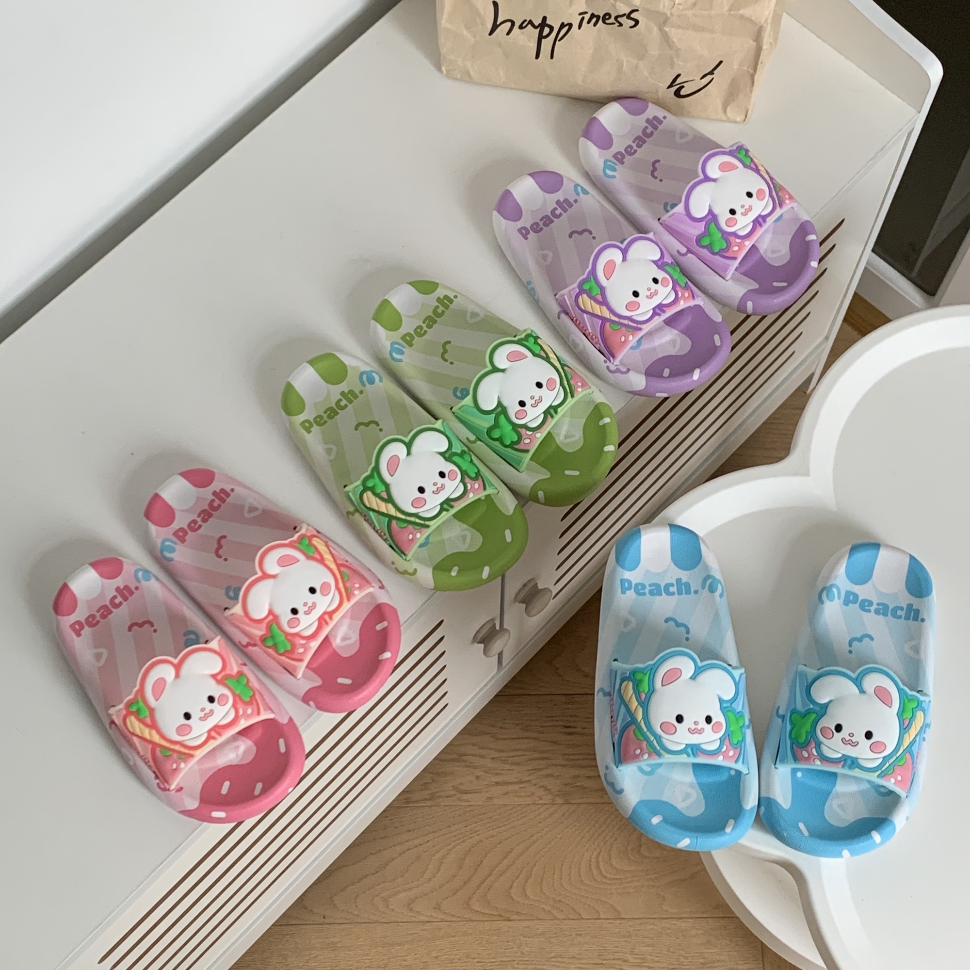 女童拖鞋2025夏季新款儿童小兔子凉鞋室内女孩浴室洗澡防滑凉拖软,淘宝优惠券,粉丝福利购,淘宝优惠卷