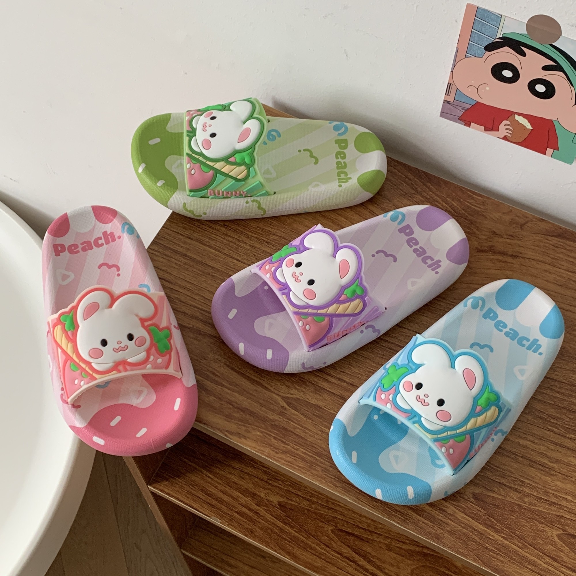 女童拖鞋2025夏季新款儿童小兔子凉鞋室内女孩浴室洗澡防滑凉拖软,淘宝优惠券,粉丝福利购,淘宝优惠卷