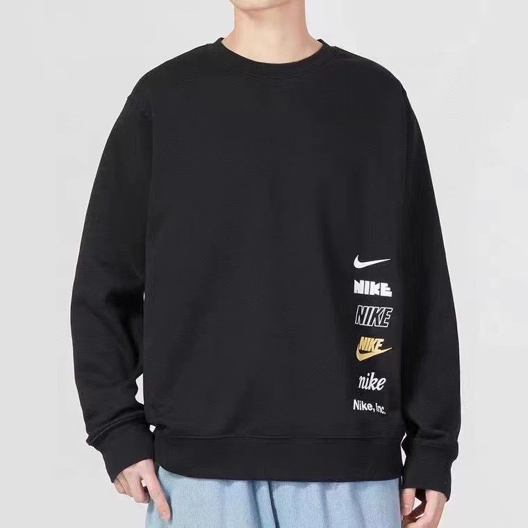 耐克NIKE NSW男圆领加绒串标运动休闲套头卫衣 DX0782-010-227 - 图3