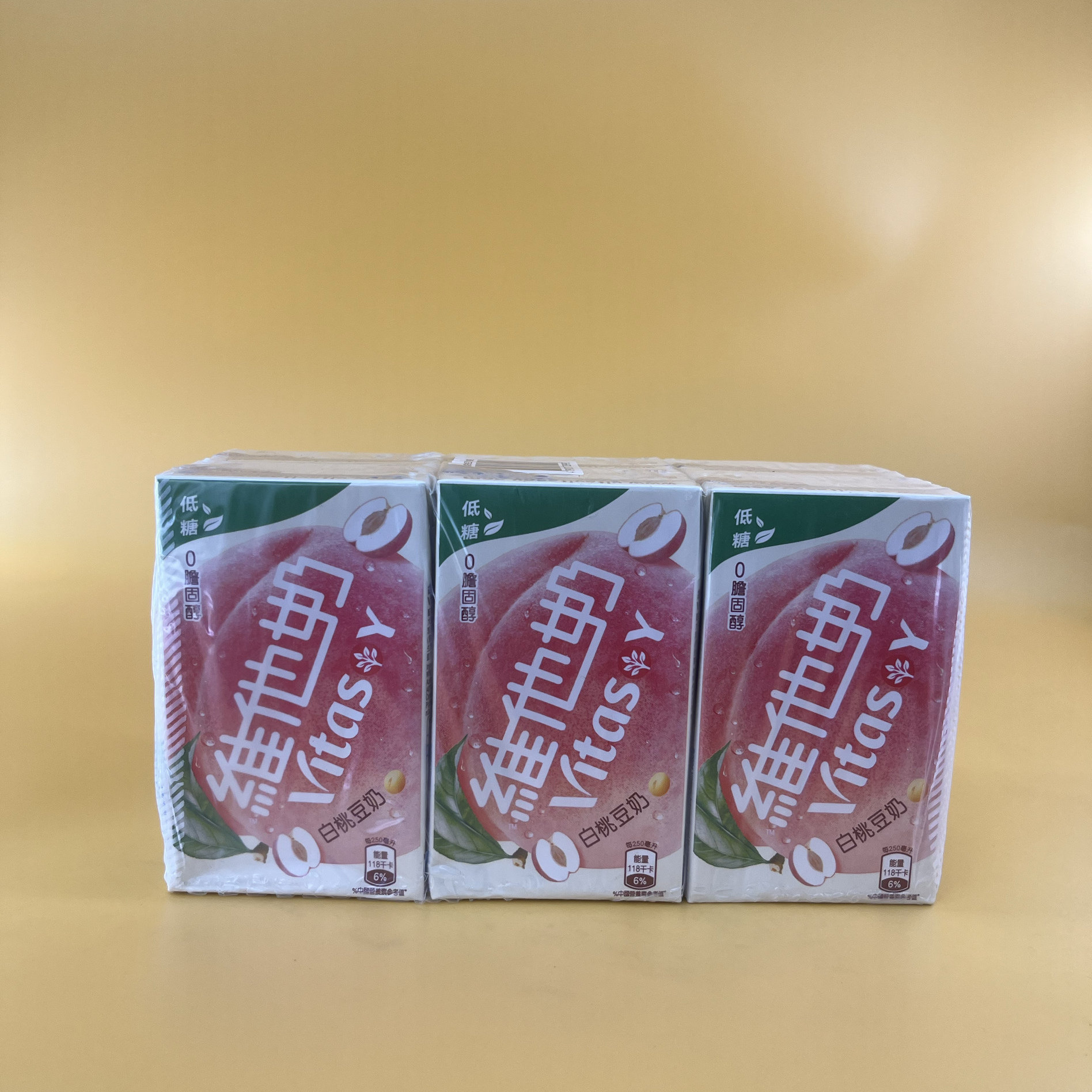 【新品上市】维他奶白桃豆奶饮料250ml*6盒早餐奶优质植物蛋白,淘宝优惠券,粉丝福利购,淘宝优惠卷