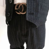 Платье для мальчиков, детский комплект, костюм, жилет, в британском стиле