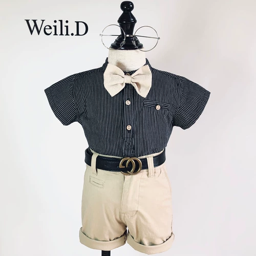 Детский комплект, демисезонное платье, детская рубашка, костюм мальчика цветочника, комбинезон, в британском стиле