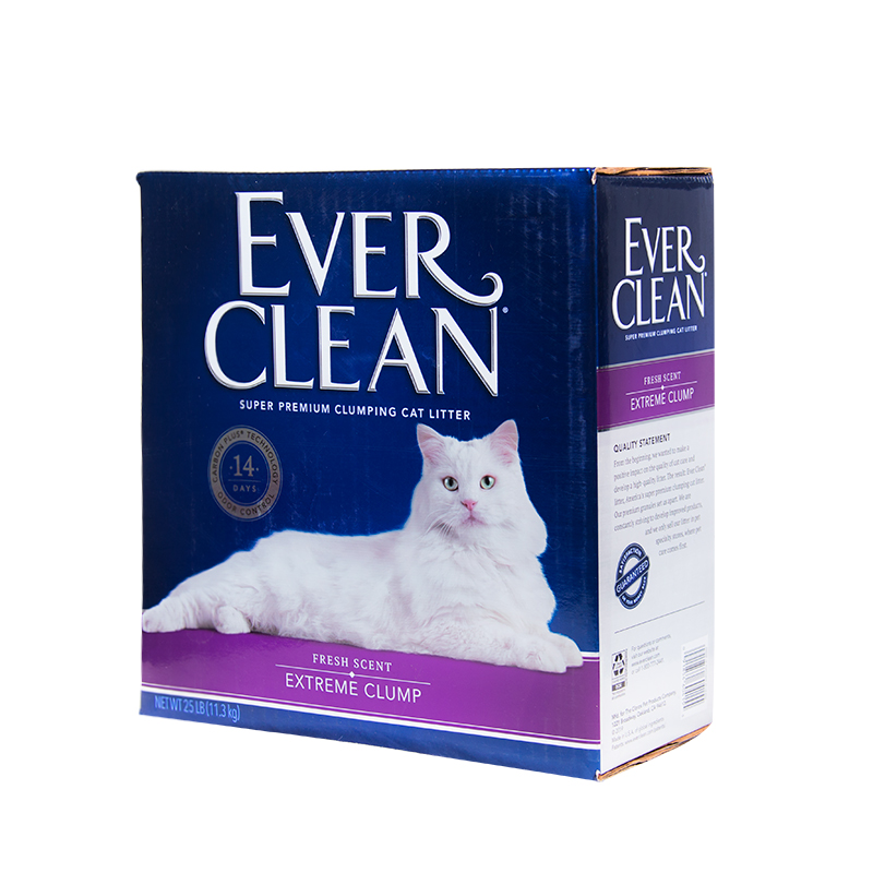 腐败猫Ever Clean铂钻猫砂清香膨润土砂除臭去味结团砂25磅 - 图3